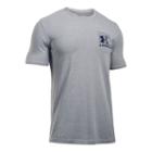 Men's Under Armour Shield Gradient Charged Cotton Tee, Size: Medium, Dark Grey