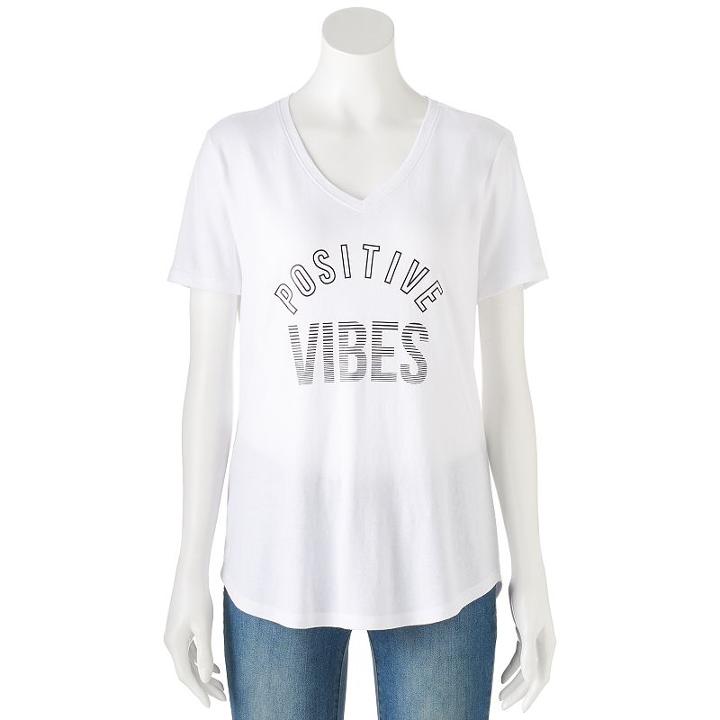 Women's Tek Gear&reg; Dry Tek V-neck Tee, Size: Xs, Natural