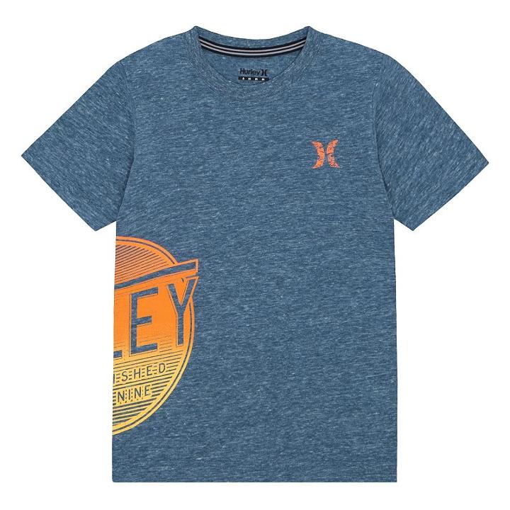 Boys 4-7 Hurley Wrap-around Logo Graphic Tee, Size: 5, Turquoise/blue (turq/aqua)