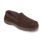 Men's Heat Keep Microsuede Venetian Moccasin Slippers, Size: Large, Brown