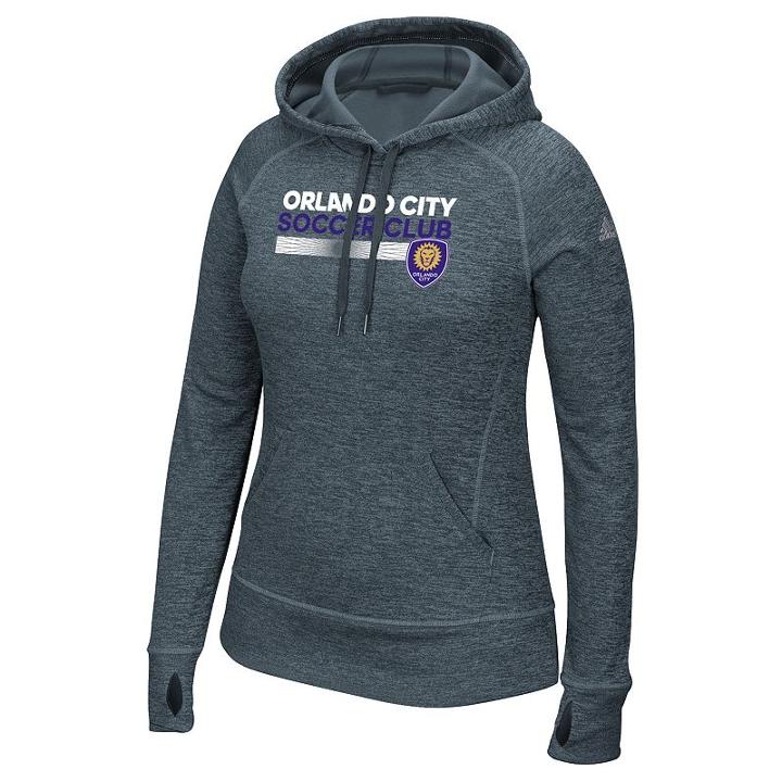 Women's Adidas Orlando City Sc Team Bar Hoodie, Size: Xl, White