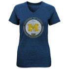 Girls 7-16 Michigan Wolverines Team Medallion Tee, Girl's, Size: Xl(16), Blue