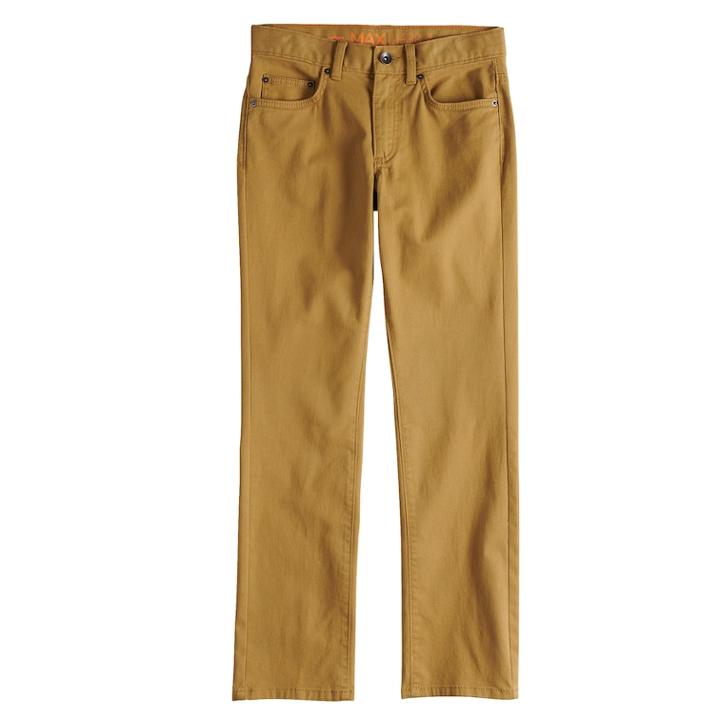 Boys 8-20 Urban Pipeline&reg; Slim-fit Twill Pants, Size: 14, Med Beige