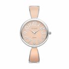 Studio Time Women's Enameled Cuff Watch, Size: Medium, Pink