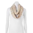 Chaps Striped Tribal Infinity Scarf, Women's, Natural