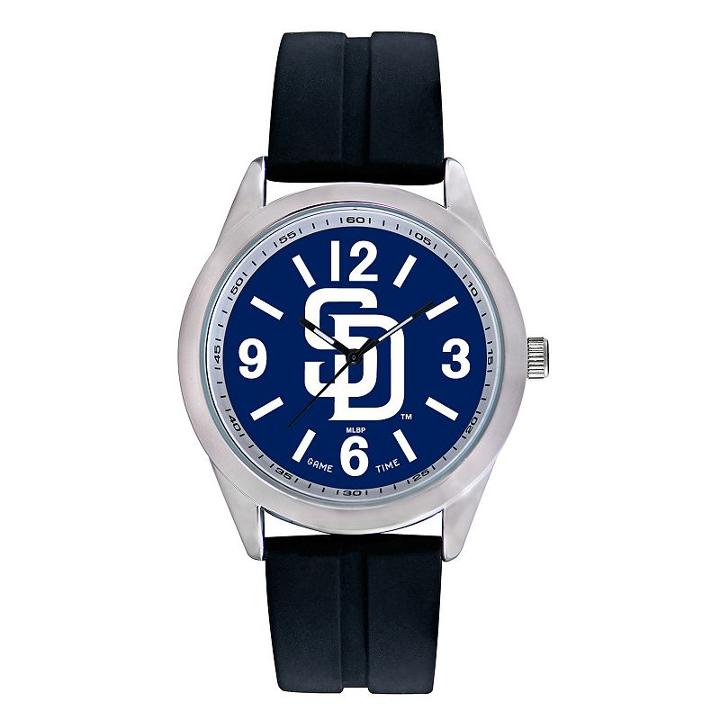 Men's Game Time San Diego Padres Varsity Watch, Black