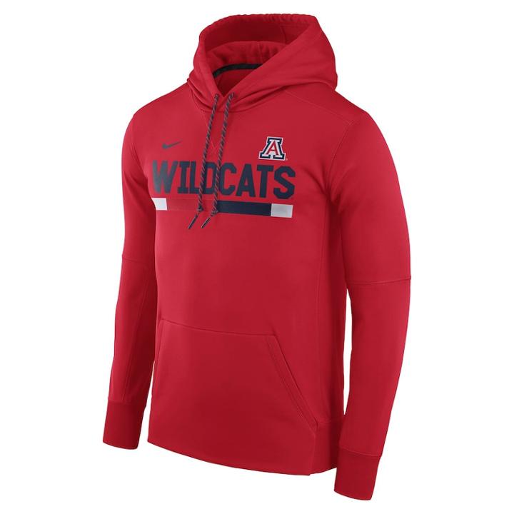 Men's Nike Arizona Wildcats Therma-fit Hoodie, Size: Xxl, Red