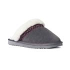 Muk Luks Dawn Women's Suede Scuff Slippers, Size: 7, Grey