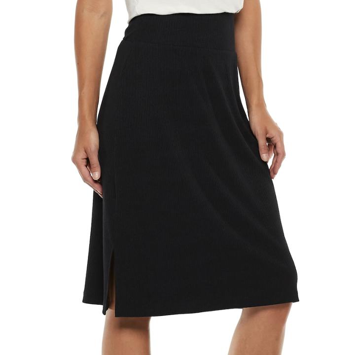 Women's Apt. 9&reg; Tummy Control Skirt, Size: Xxl, Black