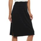 Women's Apt. 9&reg; Tummy Control Skirt, Size: Xxl, Black