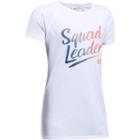 Girls 7-16 Under Armour Squad Leader Graphic Tee, Size: Medium, White