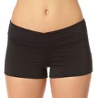 Women's Cole Of California Twist Boyshort Bottoms, Size: Large, Black