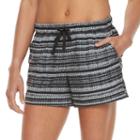 Women's Tek Gear&reg; Woven Beach Shorts, Size: Large, Black