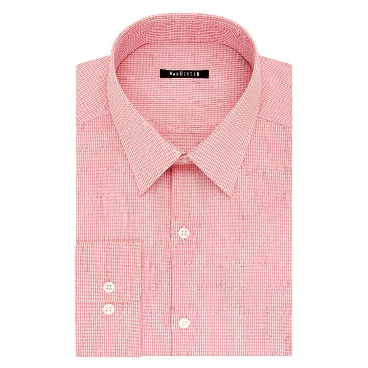 Men's Van Heusen Slim-fit Flex Collar Stretch Dress Shirt, Size: 15-32/33, Orange Oth