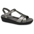 Grasshoppers Clover Women's Wedge Sandals, Size: Medium (7), Dark Grey