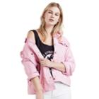 Plus Size Levi's Denim Trucker Jacket, Women's, Size: 3xl, Pink