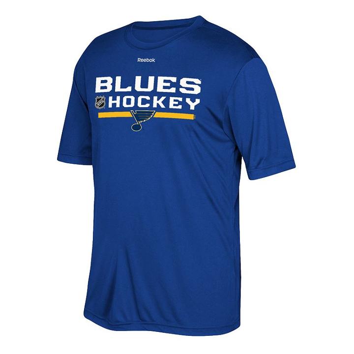Men's Reebok St. Louis Blues Rush Tee, Size: Small, Blue