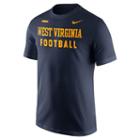Men's Nike West Virginia Mountaineers Football Facility Tee, Size: Large, Blue (navy)
