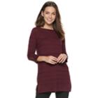 Women's Apt. 9&reg; Pointelle Tunic, Size: Xl, Red