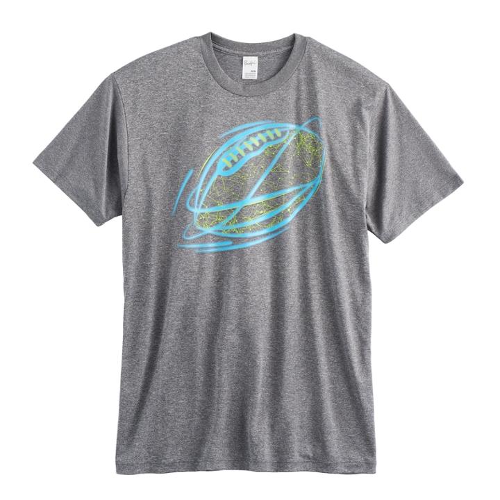 Boys 8-20 Tek Gear Drytek Football Tee, Size: Xl, Grey Other
