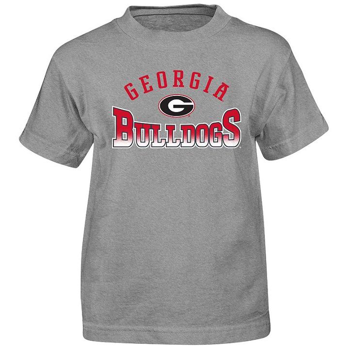 Boys 4-7 Georgia Bulldogs Cotton Tee, Boy's, Size: M(5/6), Grey (charcoal)