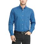 Big & Tall Chaps Classic-fit Stretch Poplin Button-down Shirt, Men's, Size: L Tall, Blue