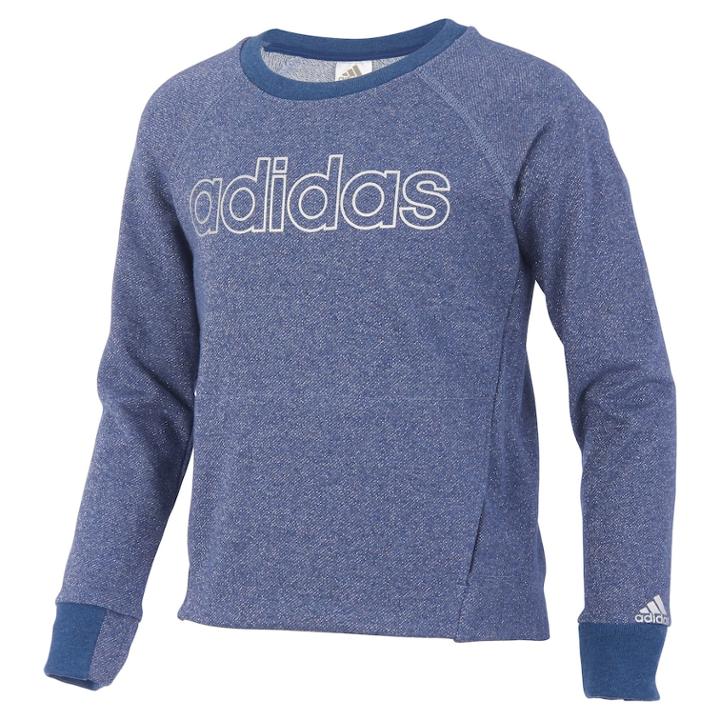 Girls 7-16 Adidas Sparkle Practice Pullover, Size: Small, Blue (navy)