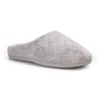 Women's Dearfoams Microfiber Terry Clog Slippers, Size: Sm Medium, Med Grey