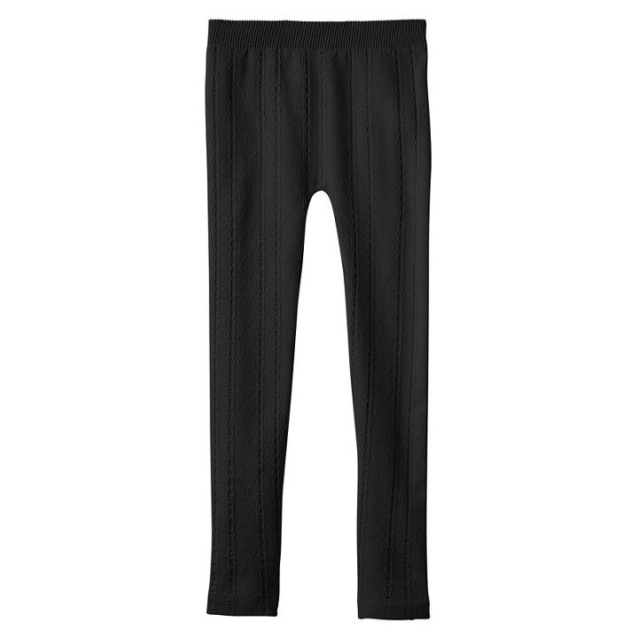 Girls 4-6x Star Ride Kids Woven Seamless Leggings, Girl's, Black