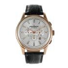 Peugeot Men's Automatic Leather Skeleton Watch - Mk910rbk, Black