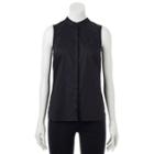 Women's Apt. 9&reg; Sleeveless Shirt, Size: Small, Black