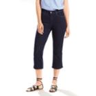 Women's Levi's Classic Capri Jeans, Size: 32(us 14)m, Dark Blue