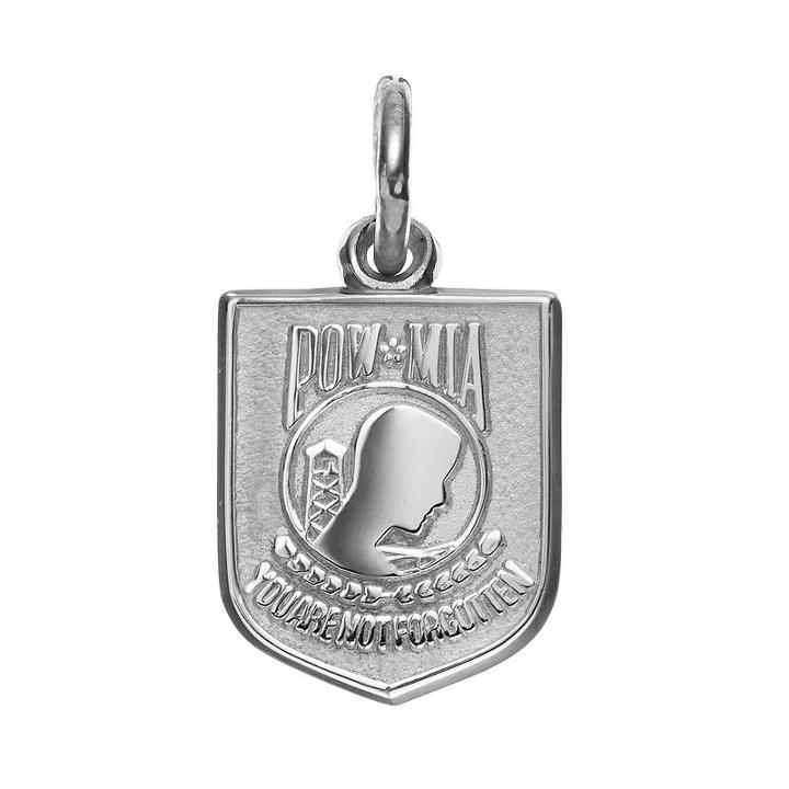 Insignia Collection Sterling Silver Pow Mia Pendant, Women's, Multicolor