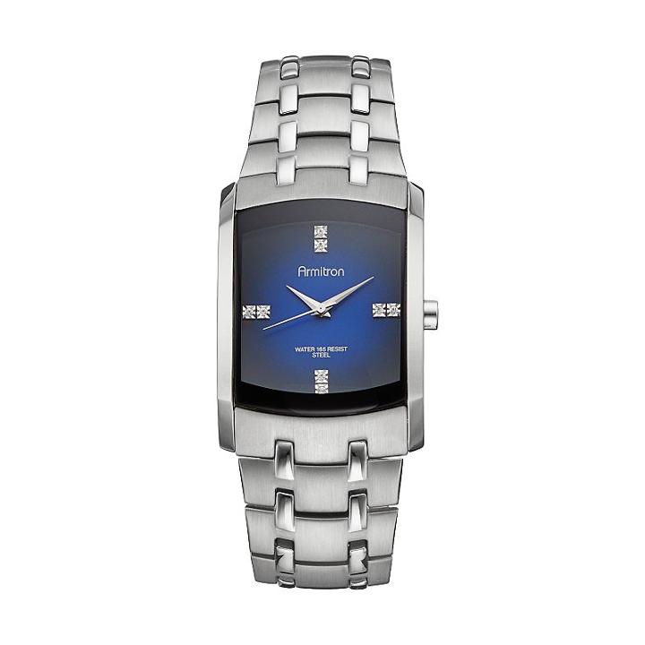 Armitron Men's Crystal Stainless Steel Watch - 20/4507dbsv, Grey