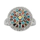 Sterling Silver 1-ct. T.w. Diamond Dome Ring, Women's, Size: 8, Multicolor