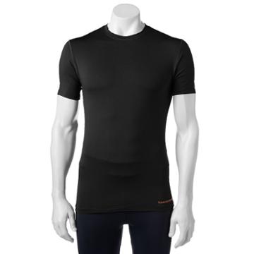 Men's Tommie Copper Recovery Compression Crew Shirt, Size: Small, Black