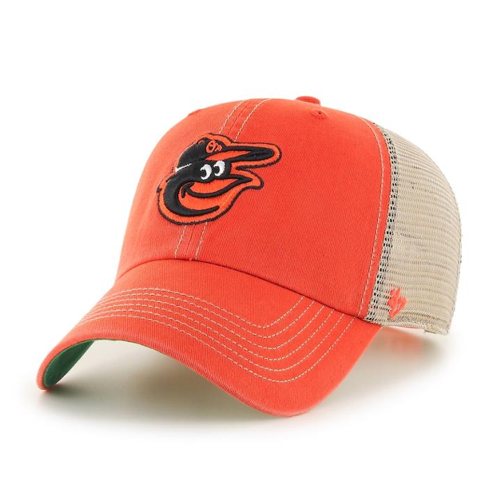 Adult '47 Brand Baltimore Orioles Trawler Clean Up Hat, Men's, Orange