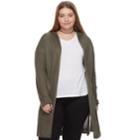 Juniors' Plus Size So&reg; Hooded Long Cardigan Sweater, Teens, Size: 1xl, Med Green