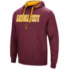 Men's Arizona State Sun Devils Pullover Fleece Hoodie, Size: Small, Dark Red