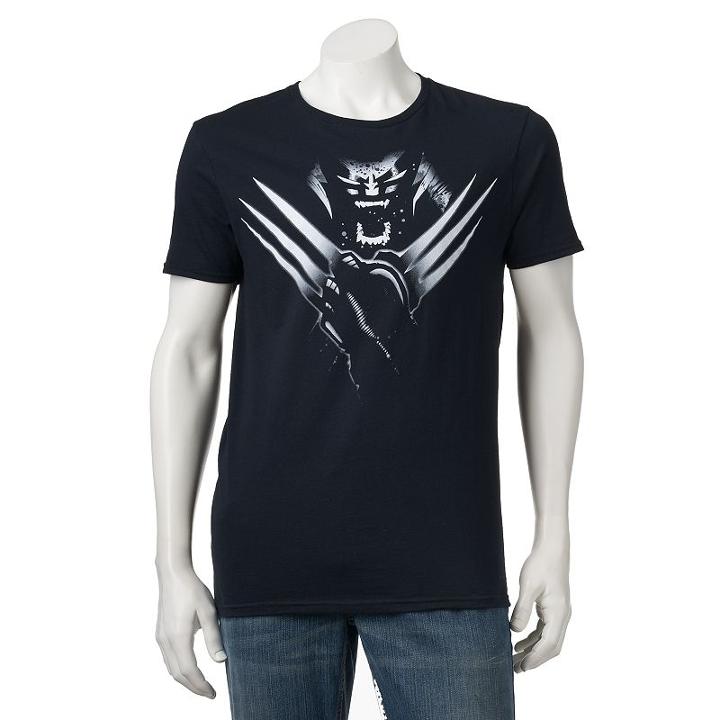 Men's Marvel X-men Wolverine Tee, Size: Large, Black