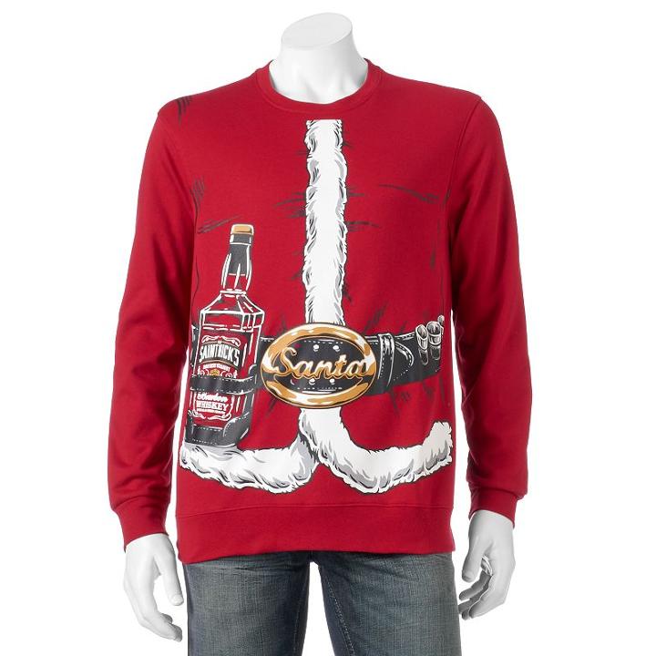 Men's Old Saint Nick's Chill Ale Fleece Pullover, Size: Xl, Med Red