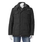 Big & Tall Towne Tubular Quilted Parka, Men's, Size: 2x Big, Black