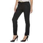 Juniors' Candie's&reg; Scalloped-pocket Ankle Pants, Teens, Size: 9, Black