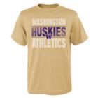 Boys' 4-18 Washington Huskies Light Streaks Tee, Size: 8-10, Beige