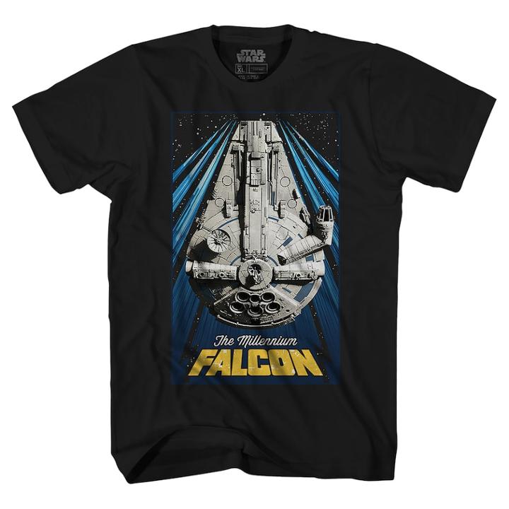 Boys 8-20 Hyper Framed Millennium Falcon Tee, Size: Xl, Black