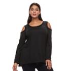 Plus Size French Laundry Cold-shoulder Top, Women's, Size: 1xl, Oxford