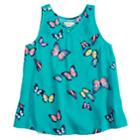 Girls 7-16 & Plus Size So&reg; Woven Cross Front Tank Top, Size: 14 1/2, Med Blue