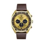 Seiko Men's Recraft Leather Solar Chronograph Watch - Ssc570, Brown