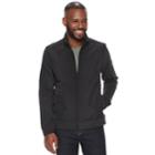 Men's Apt. 9&reg; Textured Mixed Media Jacket, Size: Medium, Black