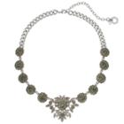 Simply Vera Vera Wang Simulated Crystal Floral Statement Necklace, Women's, Multicolor